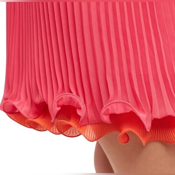 MAEVE - WOMEN'S 4 PINK ROSE SLEEVELESS ROUND NECK  PLEATED LAYERED DRESS NWT - Picture 3 of 10